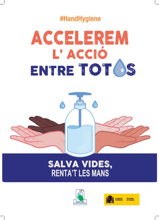 Cartel higiene de manos Catalán